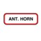 Nevs Position Labels - Ant. Horn 1/2" x 1-1/2" White w/Red & Black XP-065 - alternate 1